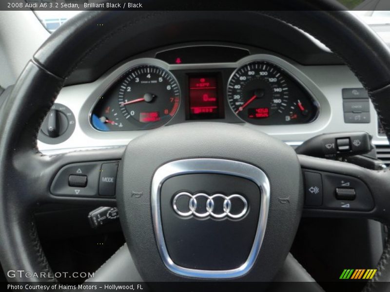 Brilliant Black / Black 2008 Audi A6 3.2 Sedan