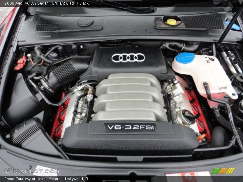 Brilliant Black / Black 2008 Audi A6 3.2 Sedan