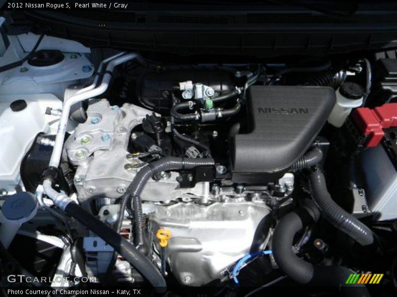 Pearl White / Gray 2012 Nissan Rogue S