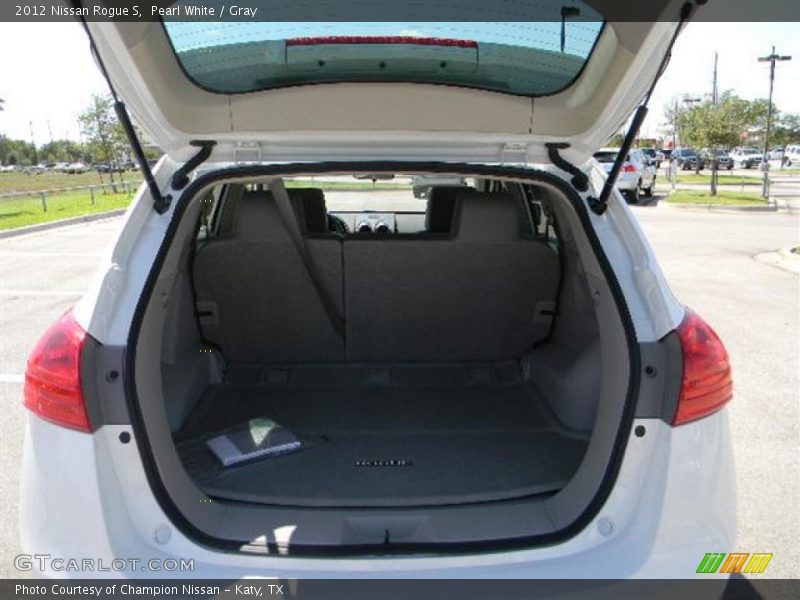 Pearl White / Gray 2012 Nissan Rogue S