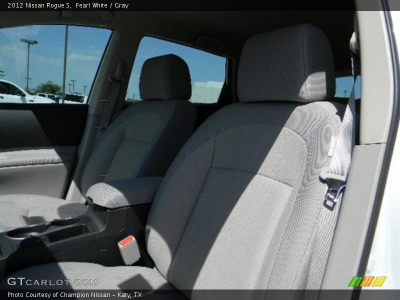 Pearl White / Gray 2012 Nissan Rogue S