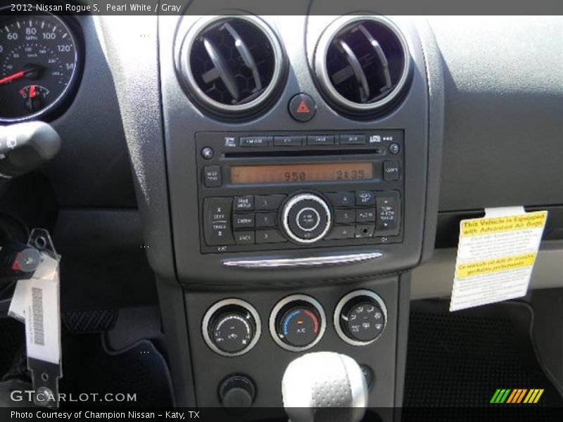 Pearl White / Gray 2012 Nissan Rogue S