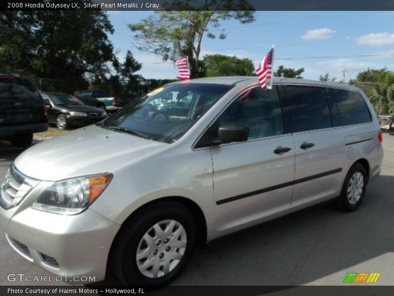 Silver Pearl Metallic / Gray 2008 Honda Odyssey LX