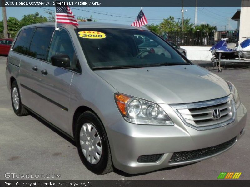 Silver Pearl Metallic / Gray 2008 Honda Odyssey LX