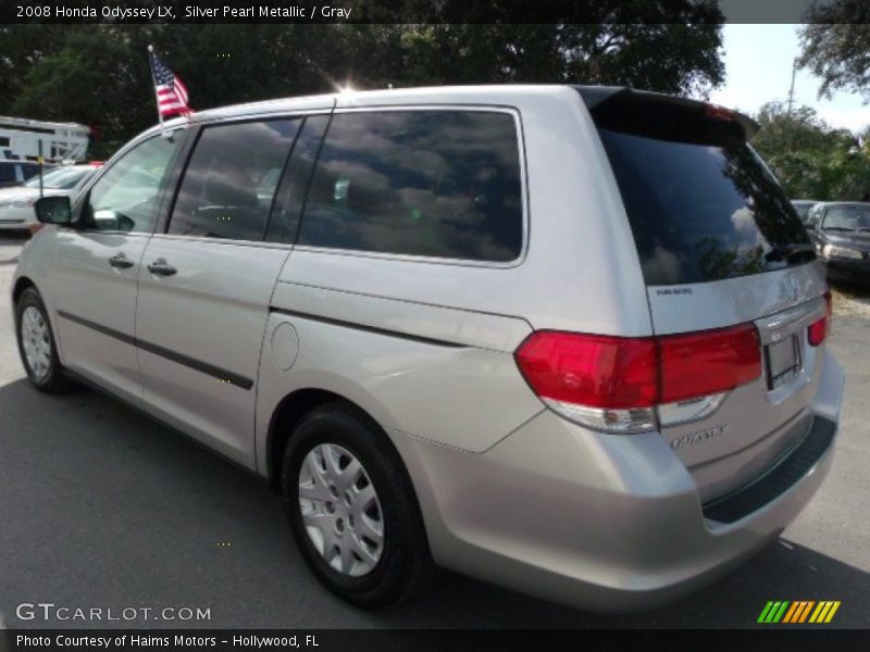 Silver Pearl Metallic / Gray 2008 Honda Odyssey LX