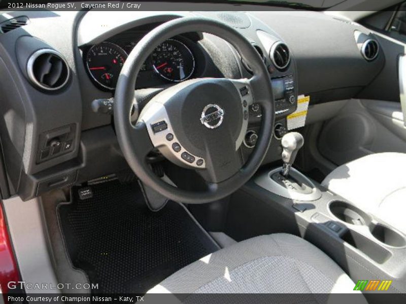 Cayenne Red / Gray 2012 Nissan Rogue SV