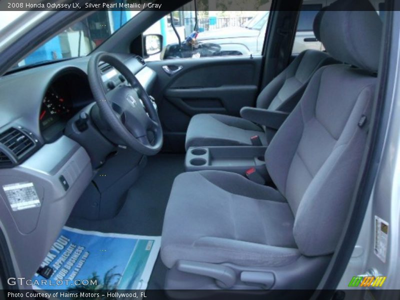 Silver Pearl Metallic / Gray 2008 Honda Odyssey LX