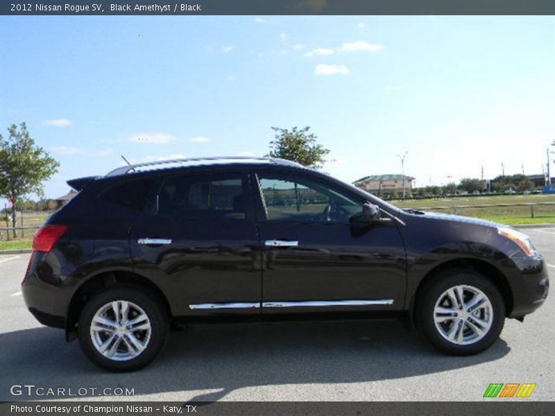 Black Amethyst / Black 2012 Nissan Rogue SV