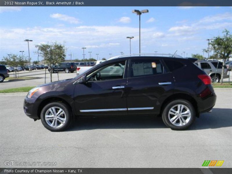 Black Amethyst / Black 2012 Nissan Rogue SV