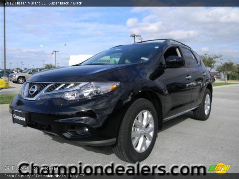 Super Black / Black 2012 Nissan Murano SL