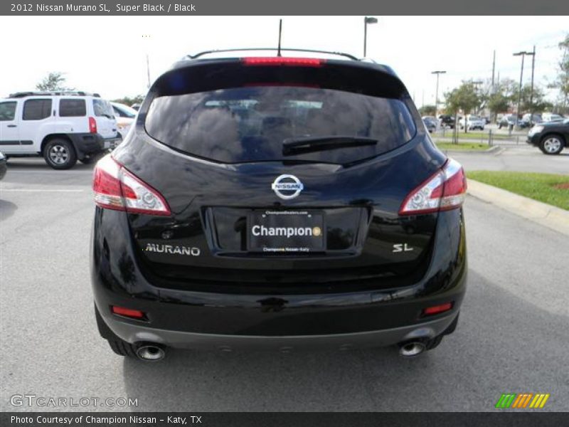 Super Black / Black 2012 Nissan Murano SL