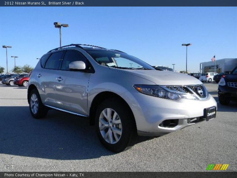 Brilliant Silver / Black 2012 Nissan Murano SL