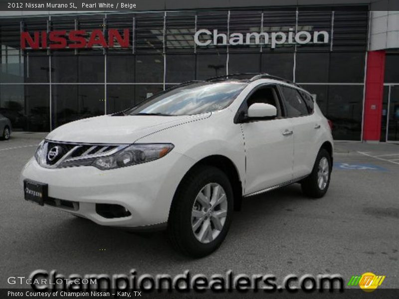 Pearl White / Beige 2012 Nissan Murano SL