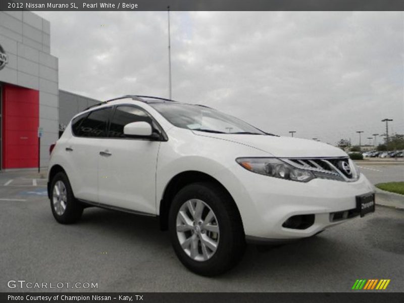 Pearl White / Beige 2012 Nissan Murano SL
