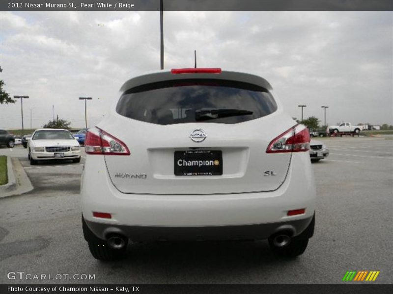 Pearl White / Beige 2012 Nissan Murano SL