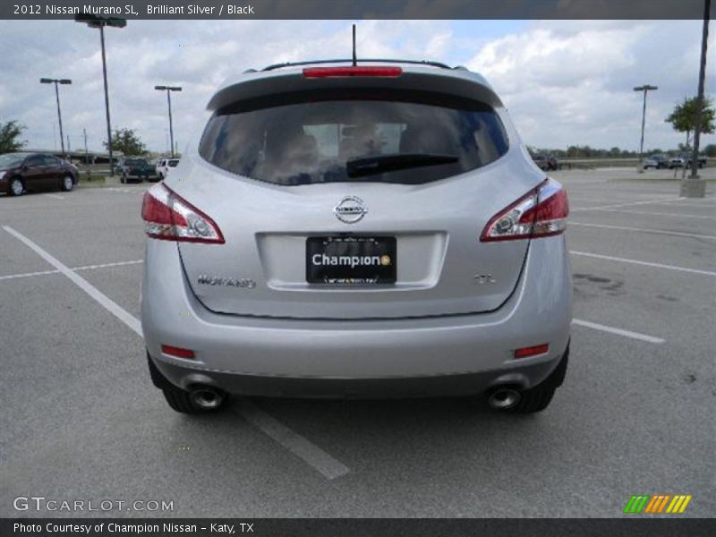 Brilliant Silver / Black 2012 Nissan Murano SL