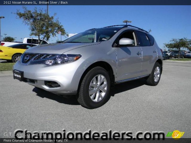 Brilliant Silver / Black 2012 Nissan Murano SL