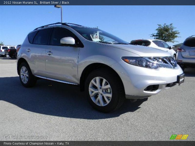 Brilliant Silver / Black 2012 Nissan Murano SL