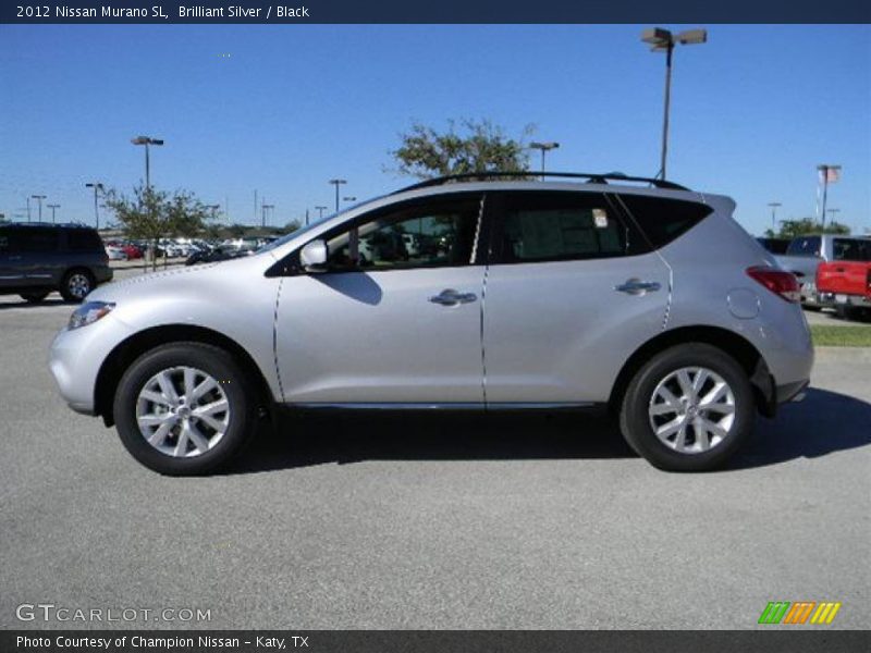 Brilliant Silver / Black 2012 Nissan Murano SL