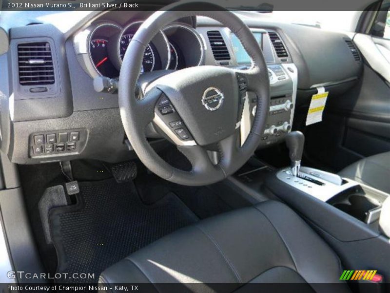 Brilliant Silver / Black 2012 Nissan Murano SL