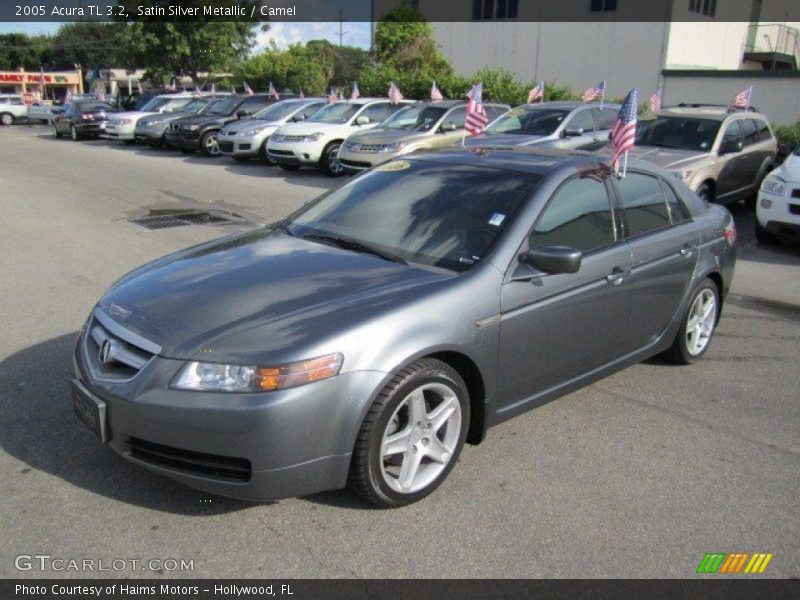 Satin Silver Metallic / Camel 2005 Acura TL 3.2