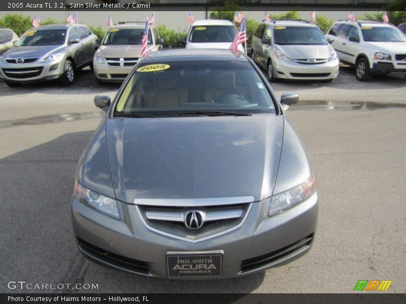 Satin Silver Metallic / Camel 2005 Acura TL 3.2