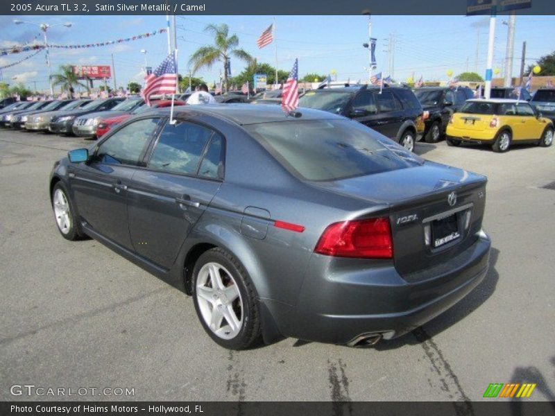 Satin Silver Metallic / Camel 2005 Acura TL 3.2