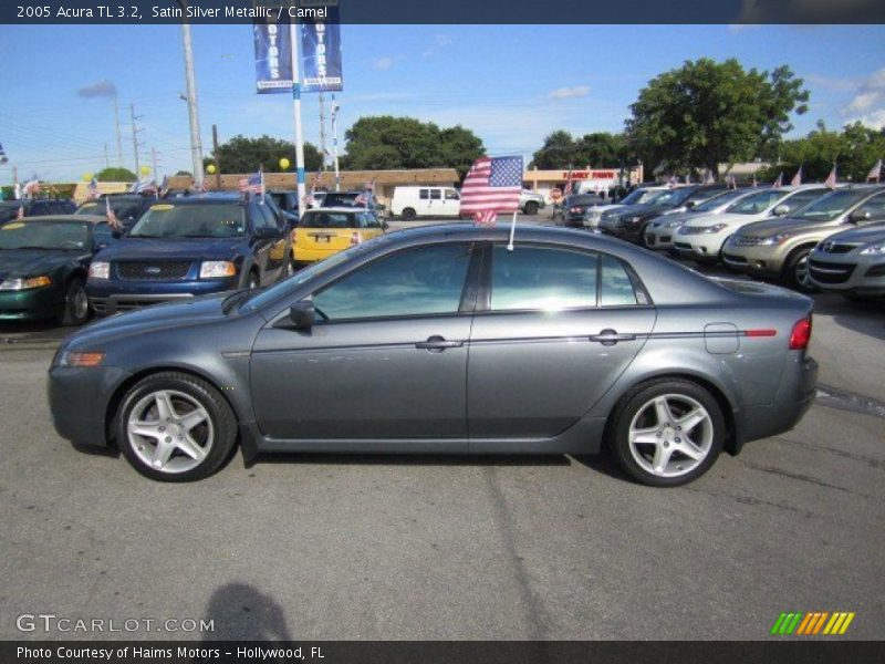 Satin Silver Metallic / Camel 2005 Acura TL 3.2