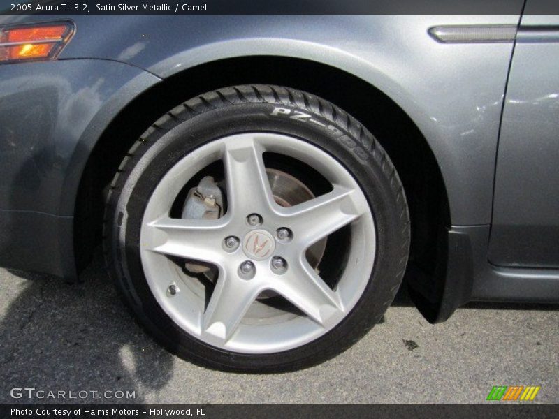 Satin Silver Metallic / Camel 2005 Acura TL 3.2