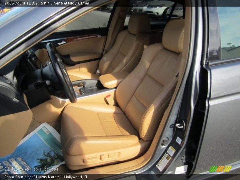 Satin Silver Metallic / Camel 2005 Acura TL 3.2