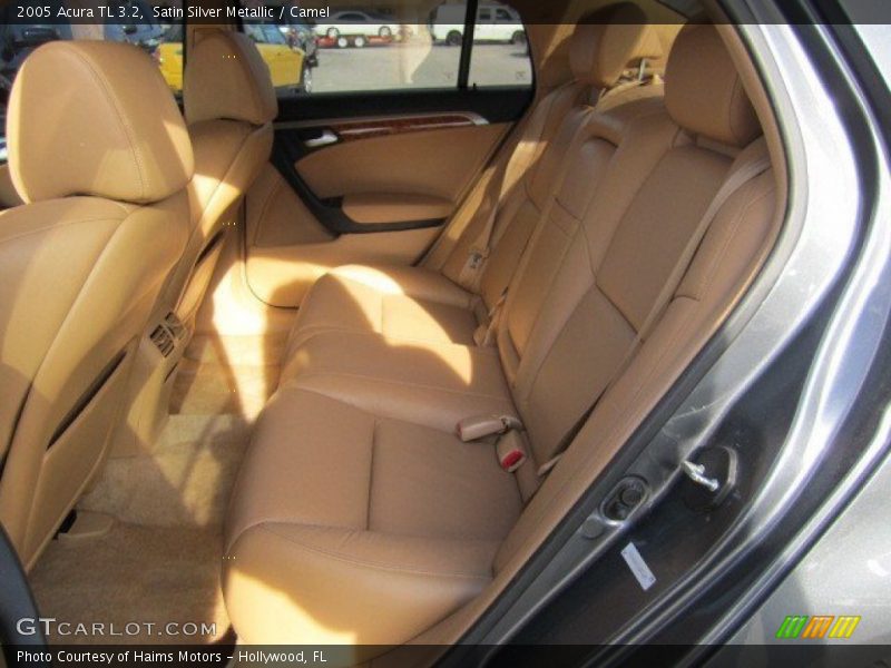 Satin Silver Metallic / Camel 2005 Acura TL 3.2