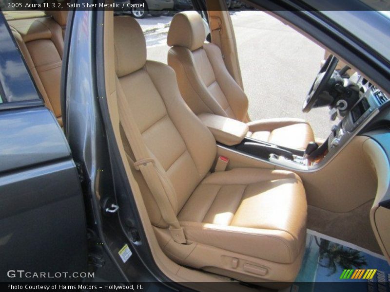 Satin Silver Metallic / Camel 2005 Acura TL 3.2