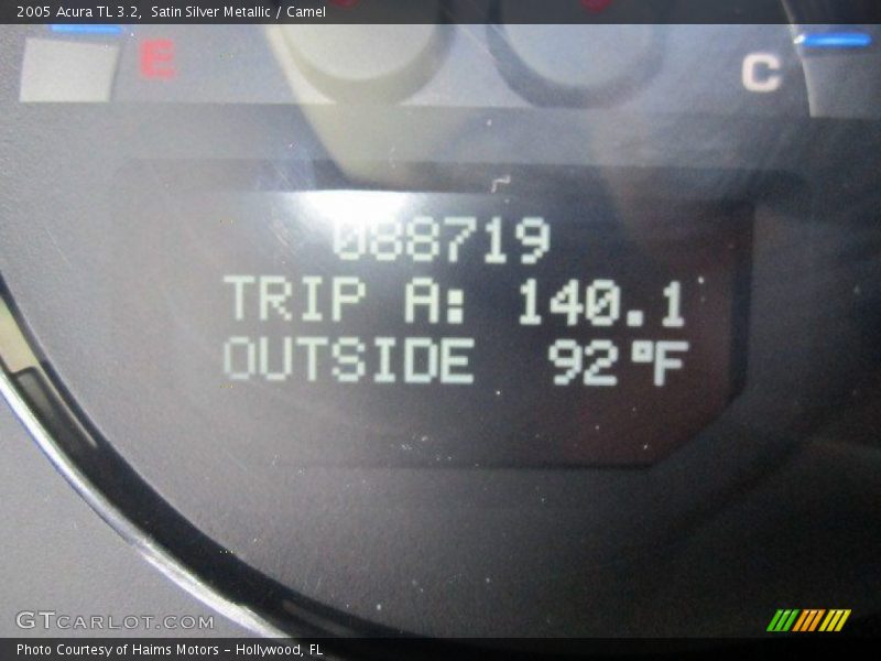 Satin Silver Metallic / Camel 2005 Acura TL 3.2