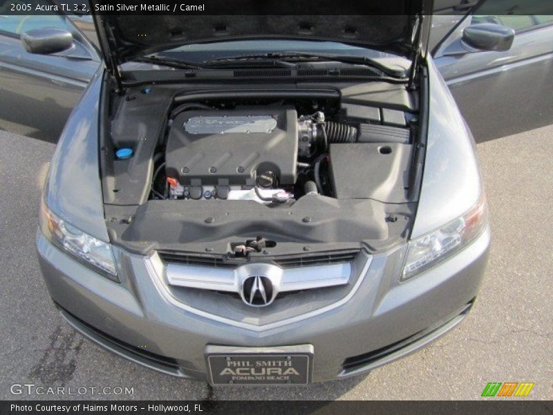 Satin Silver Metallic / Camel 2005 Acura TL 3.2