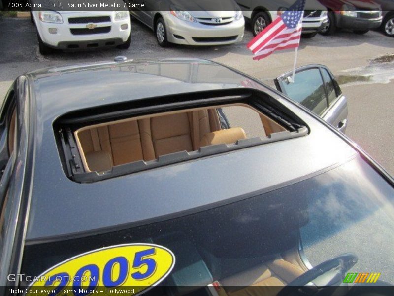 Satin Silver Metallic / Camel 2005 Acura TL 3.2