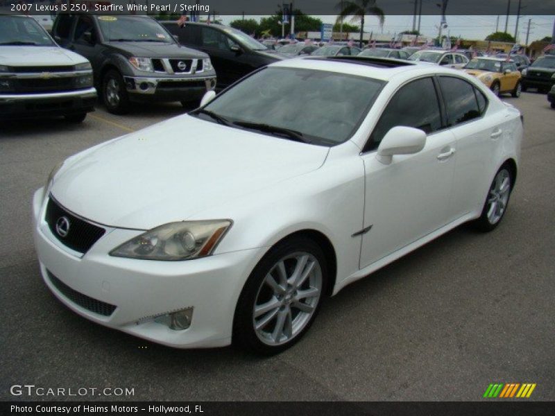 Starfire White Pearl / Sterling 2007 Lexus IS 250