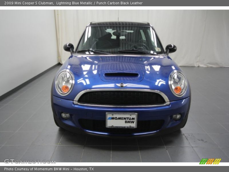 Lightning Blue Metallic / Punch Carbon Black Leather 2009 Mini Cooper S Clubman