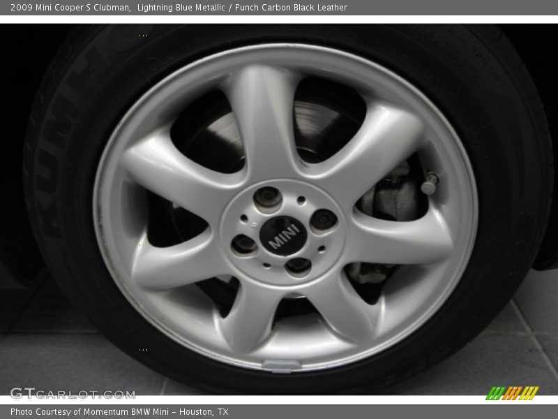 Lightning Blue Metallic / Punch Carbon Black Leather 2009 Mini Cooper S Clubman