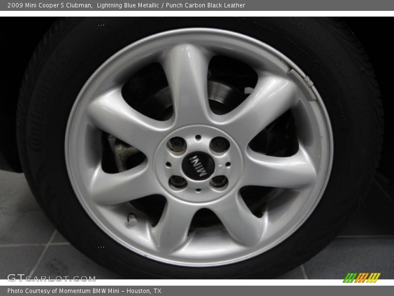 Lightning Blue Metallic / Punch Carbon Black Leather 2009 Mini Cooper S Clubman