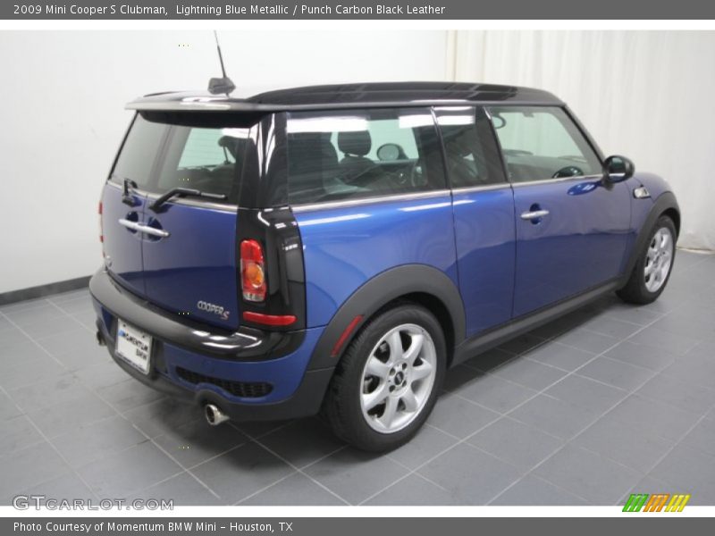 Lightning Blue Metallic / Punch Carbon Black Leather 2009 Mini Cooper S Clubman