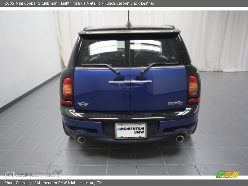 Lightning Blue Metallic / Punch Carbon Black Leather 2009 Mini Cooper S Clubman