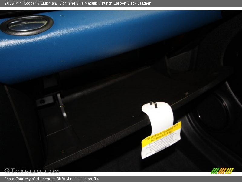 Lightning Blue Metallic / Punch Carbon Black Leather 2009 Mini Cooper S Clubman