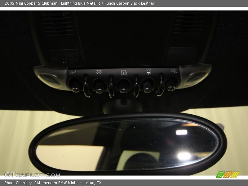 Lightning Blue Metallic / Punch Carbon Black Leather 2009 Mini Cooper S Clubman
