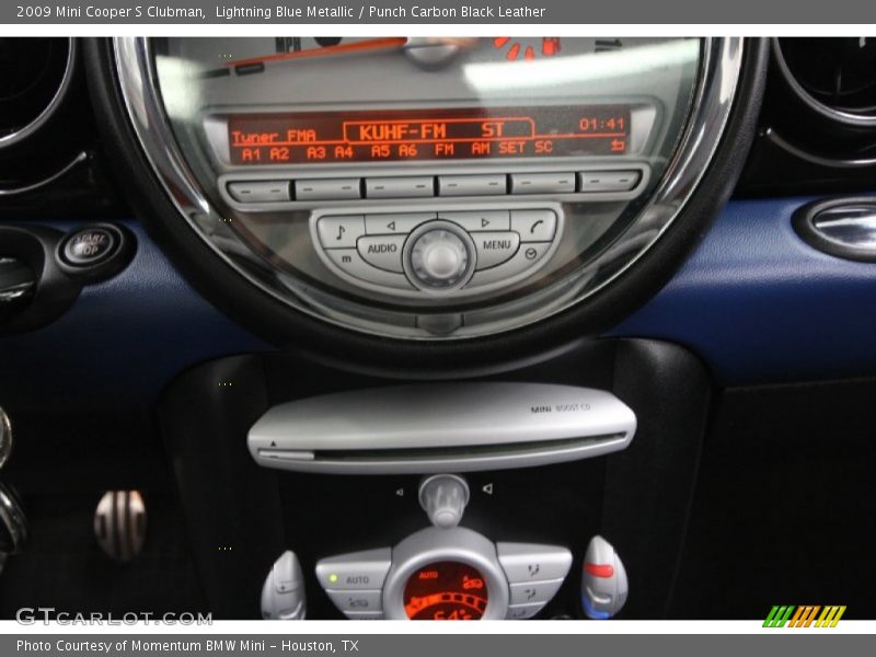 Lightning Blue Metallic / Punch Carbon Black Leather 2009 Mini Cooper S Clubman