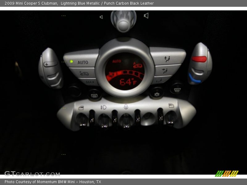 Lightning Blue Metallic / Punch Carbon Black Leather 2009 Mini Cooper S Clubman