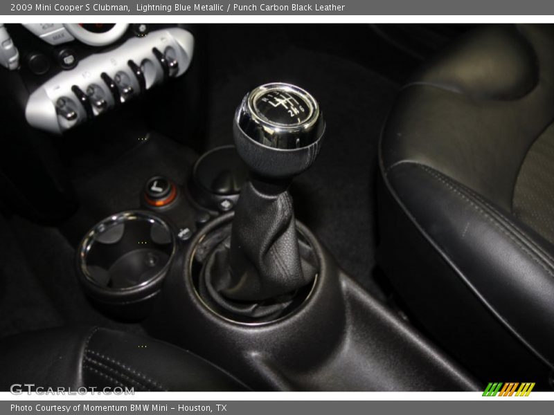 Lightning Blue Metallic / Punch Carbon Black Leather 2009 Mini Cooper S Clubman