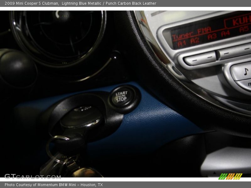 Lightning Blue Metallic / Punch Carbon Black Leather 2009 Mini Cooper S Clubman