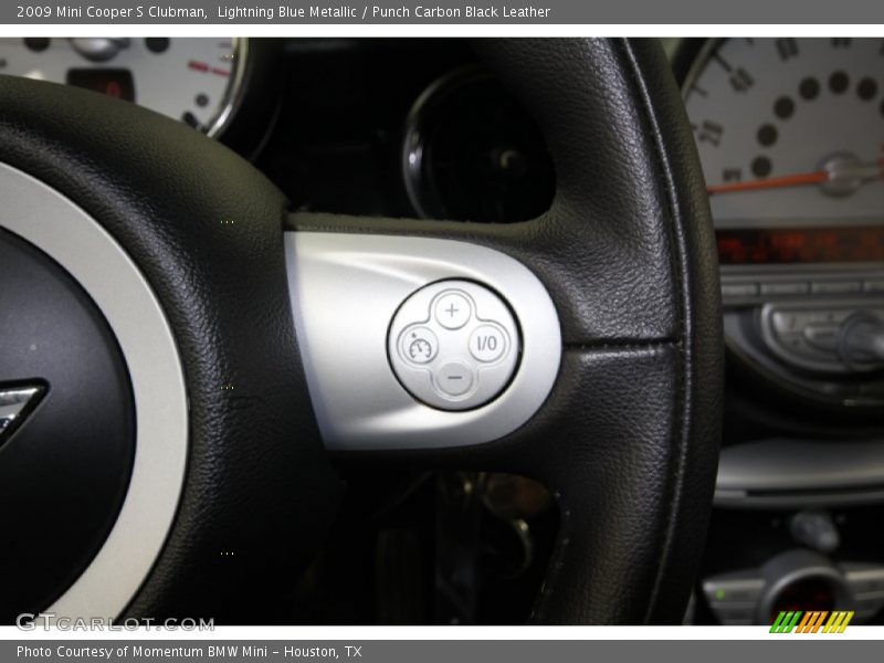 Lightning Blue Metallic / Punch Carbon Black Leather 2009 Mini Cooper S Clubman