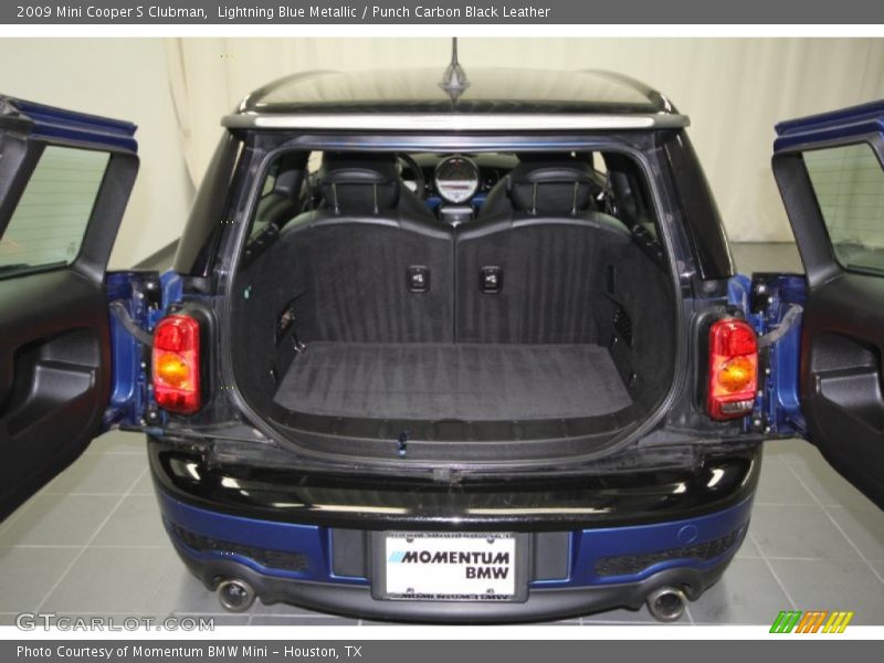 Lightning Blue Metallic / Punch Carbon Black Leather 2009 Mini Cooper S Clubman