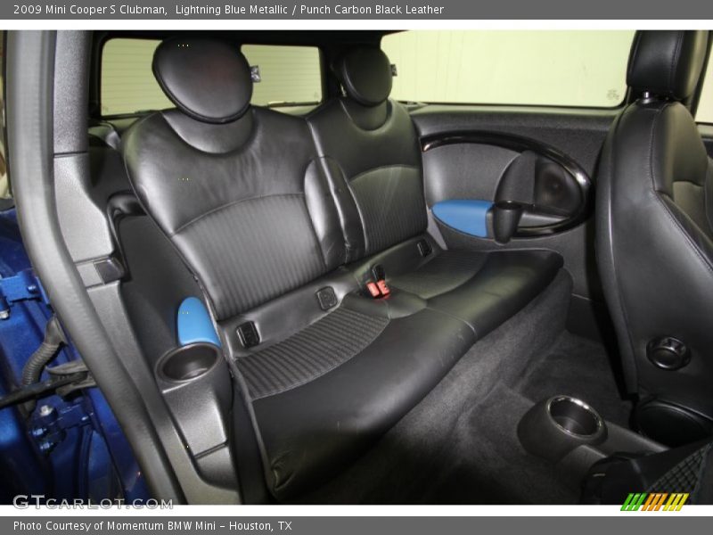 Lightning Blue Metallic / Punch Carbon Black Leather 2009 Mini Cooper S Clubman